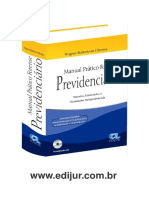 Manual Pratico Forense Previdenciario com Sumulas - EDIJUR