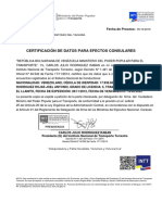 Carta Consular Licencia