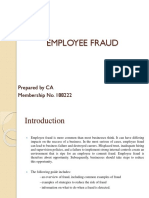 Employee Fraud