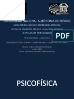 Antecedentes de la Psicofísica