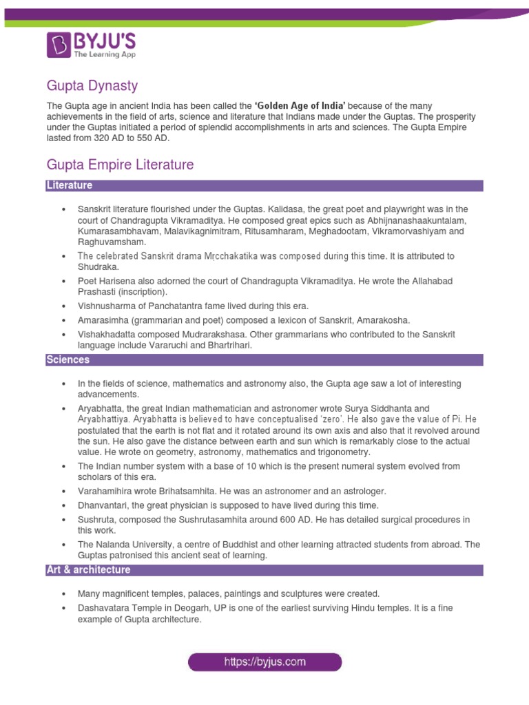 Ncert Notes Legacy And Decline Of The Gupta Empire Pdf Jainism
