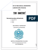Tin Smithy-WorkShop Manual