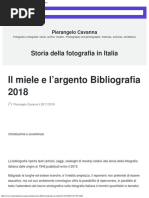 Storia Della Fotografia in Italia - Pierangelo Cavanna | PDF
