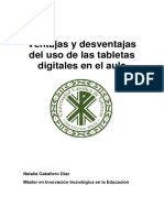 Ventajas y Desventajas Del Uso de Las Tabletas Digitales en El Aula