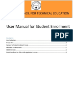Student Enrollment User - Manual PDF