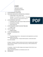 DepEd Action Research Proposal Template