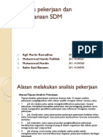 Analisis Pekerjaan Dan Perencanaan SDM