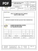 Method Statement for Tank 7 Erection | PDF | Personal Protective
