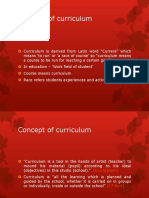Process of Curriculum