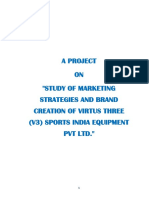 STUDY OF MARKETING STRATEGIES AND BRAND CREATION OF V3 SPORTS EQUIPMENT - Cleaned