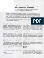 Body armor, performance and psysiology during repeated high intensity wor tasks