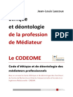 CODEOME - Ethique Et Déontologie Des Médiateurs Et Du CREISIR