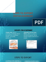 Steps To Export