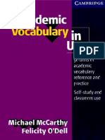 Academic Vocabulary in Use Edition With Answers Vocabulary in Use