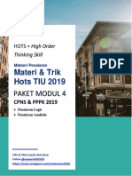 Modul 4 Hots TIU 2019 - Penalaran PDF