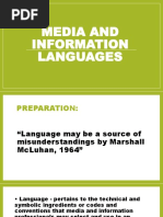 Media and Information Languages