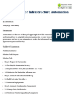 Solution Path For Infrastructure Automation PDF