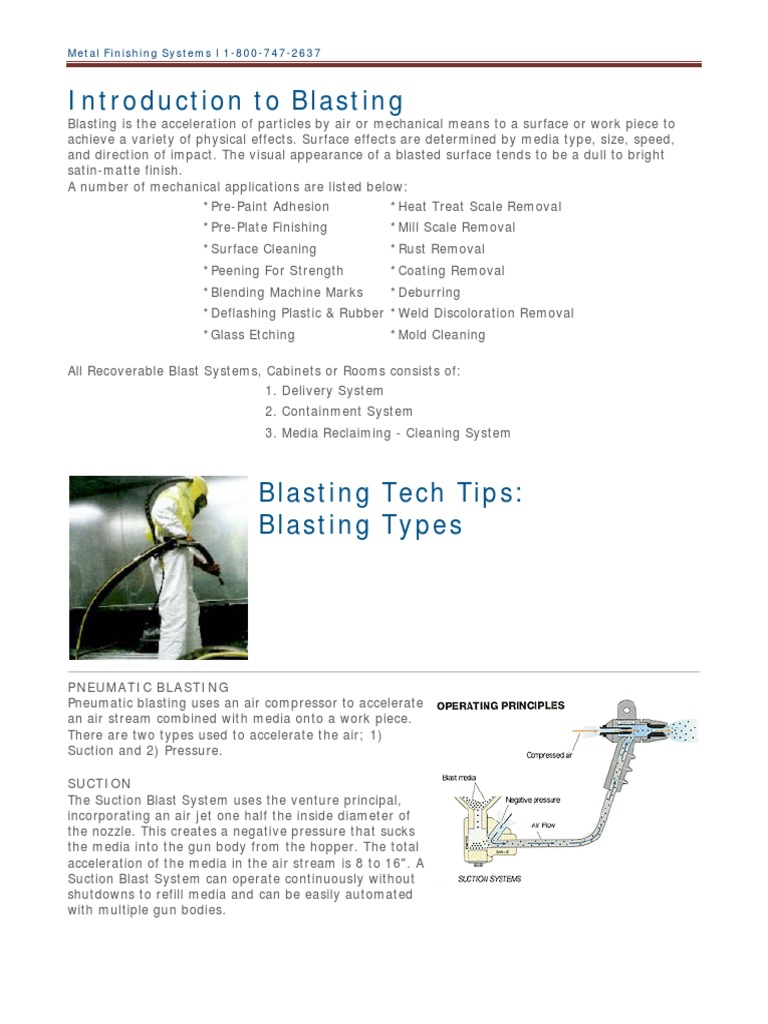 Blasting Techniques and Media Guide | PDF | Fiberglass | Abrasive