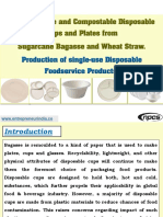 Biodegradable and Compostable Disposable Cups and Plates From Sugarcane Bagasse and Wheat Straw.-391757 PDF