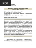 Metodos y Tecnicas Del Trabajo de Campo