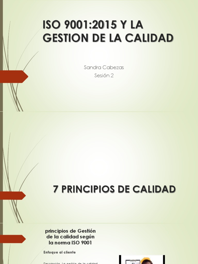 ISO 9001:2015 y Gestión de Calidad | PDF | Análisis FODA | Gestión de ...
