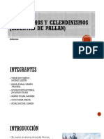 Informe de Quechuismos y Celendinismos