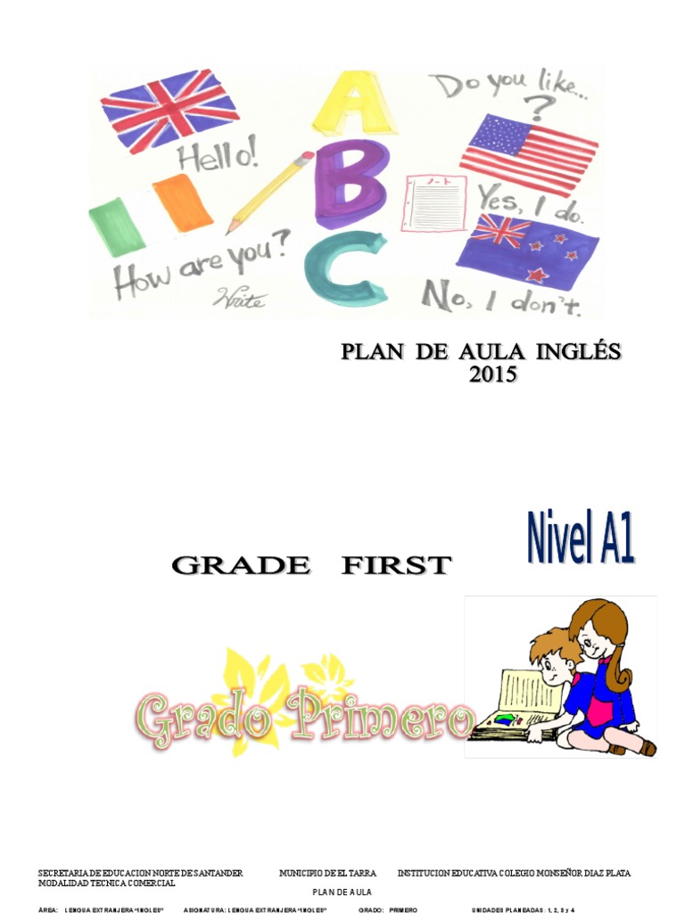 Plan de Aula: Inglés para Primaria | PDF | Idioma en Inglés | Plural