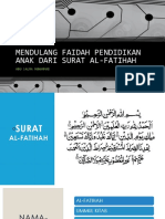 Mendulang Faidah Pendidikan Anak Dari Surat Al-Fatihah