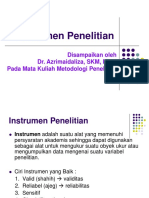 Instrumen Penelitian