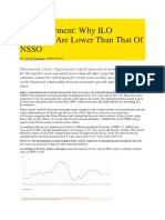 Why ILO Estimates Are Lower Than NSSO Figures PDF