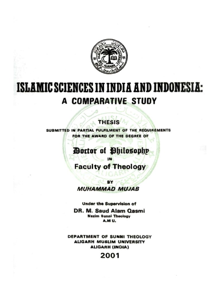 Islamic Sciences In India Phd Indian Subcontinent Abrahamic Religions