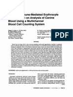 Porter, 1990 - Effect of Immune-Mediated Erythrocyte Agglutination On Analysis of Canine Blood Using A Multichannel Blood Cell Counting System