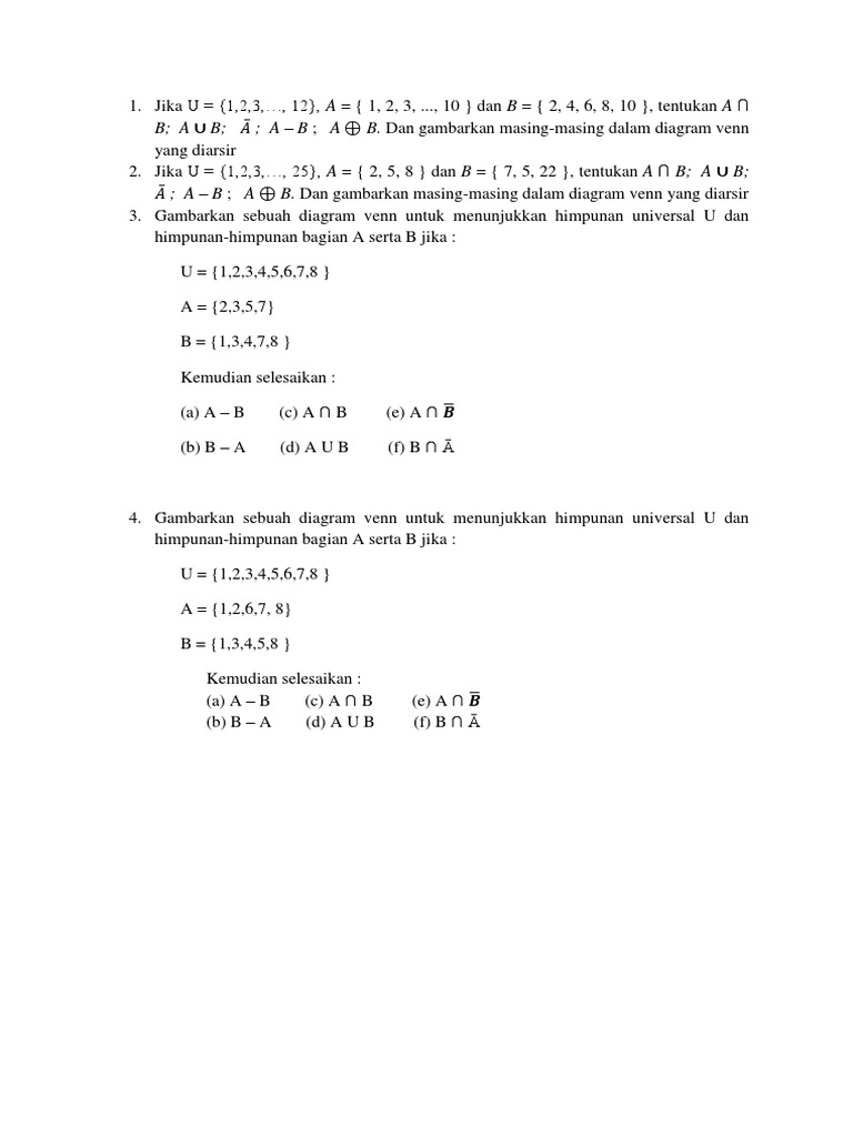 Latihan | PDF | Metode & Bahan Ajar | Sains & Matematika