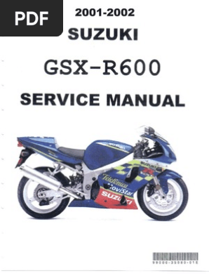 SUZUKI GSX-R600 サービスマニュアル　L1 Suzuki GSX-R600 Motorcycle (1997-2000) Service & Repair Manual
