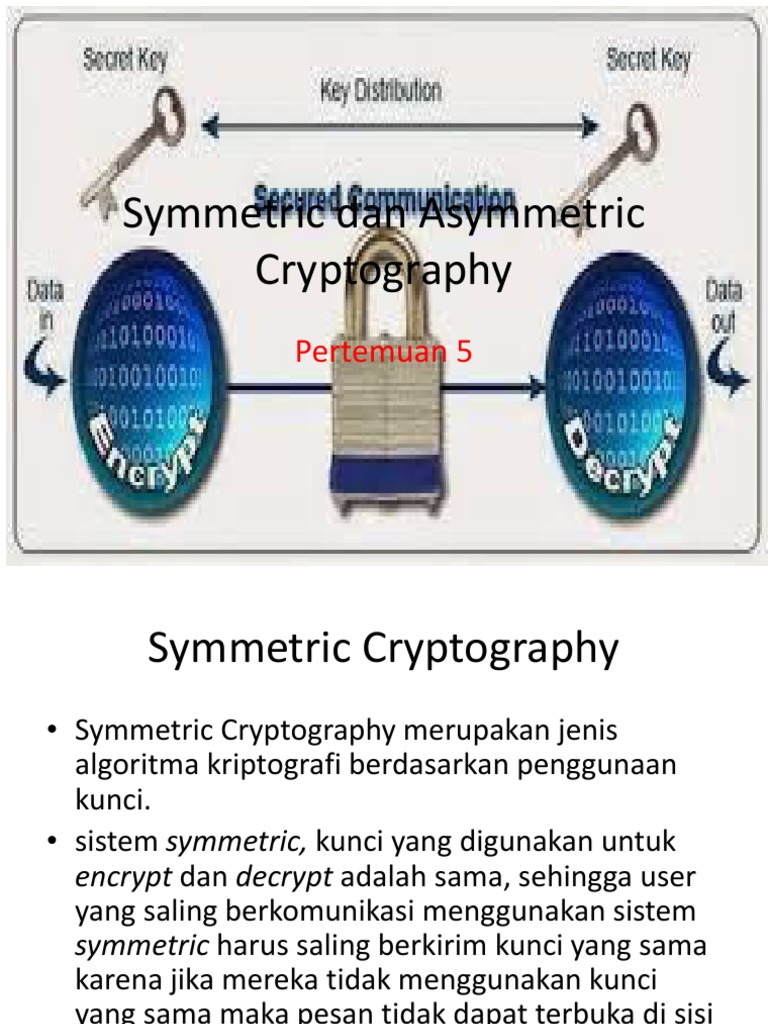 Symmetric Dan Asymmetric Cryptography | PDF
