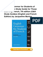 English Grammar For Students of French T
