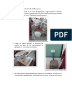 Procedimiento de fabricación de las briquetas tercer informe final
