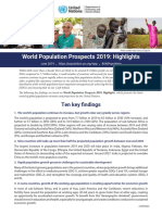 World Population Prospects 2019 - 10 Key Findings