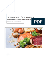 Criterios de Alimentos