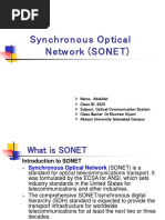 Synchronous Optical Network (SONET) by Abdullah