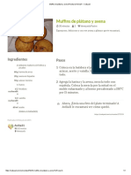 Muffins de plátano y avena Receta de Avilia31 - Cookpad