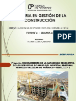 MAESTRIA DE LA GESTIÓN DE CONSTRUCCION