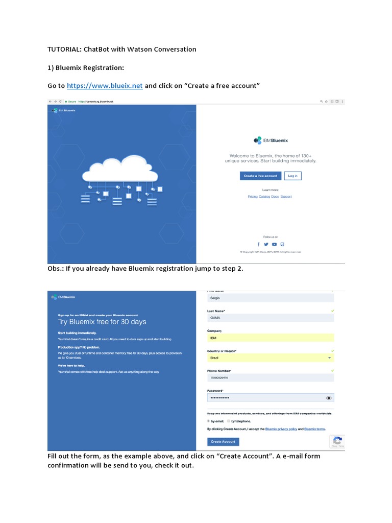 IBM Chatbot Tutorial | PDF | Internet Bot | Data Type