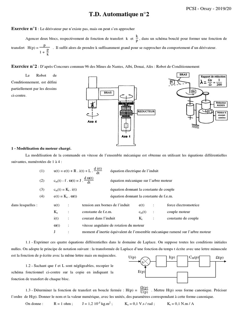 Dans Le Schema Ci contre Deux Ensembles Correspondants A Deux Ments 2 | PDF | Satellite | Automatisation