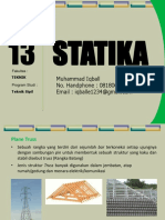 Modul 13 Struktur Rangka Batang Statis Tertentu (Pertemuan Ke 14)