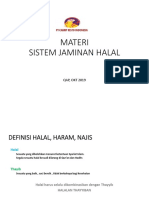 Materi Sistem Jaminan Halal