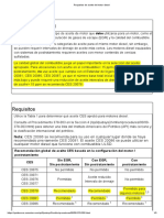 Requisitos de Aceite Del Motor Diesel