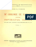 Ioan G. Coman_Sf Grigorie de Nazianz Despre Imparatul Iulian
