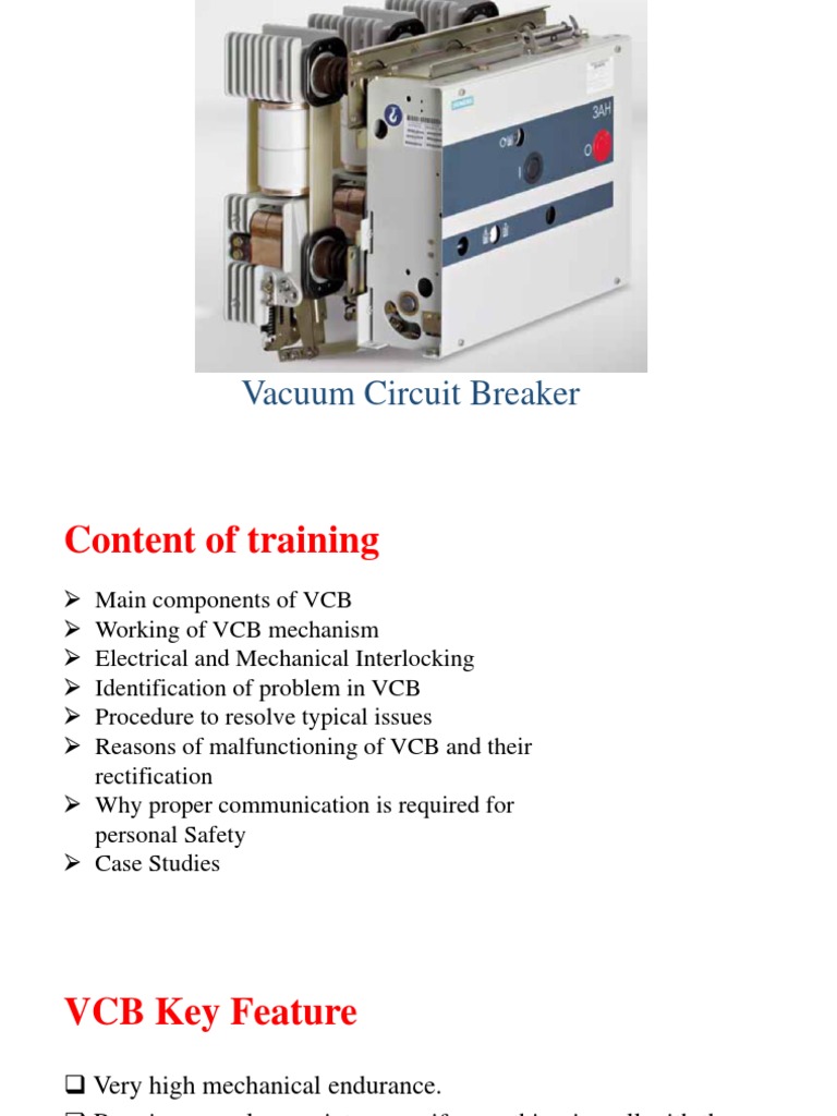 Troubleshooting Procedure For Vacuum Circuit Breaker | PDF | Switch | Relay