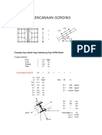 Optimal  Gording Pengaturan Atap